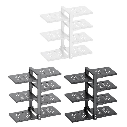 Support de support de casseroles en fer de haute qualité-Noir 1