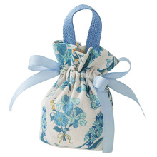 Retro Styles Flower Handheld Gifts Bags for-Blue Flower style
