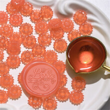 7 Pcs Waxes Sealing Beads Sunflowers Sealing-sequoia orange