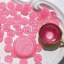 7 Pcs Sunflowers Sealing Waxes Bead Translucent-Yu Yinhong