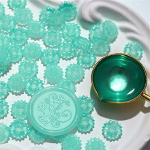 Translucent Sealing Waxes Beads for Card-Southern smoke green