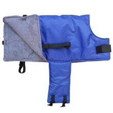 Warm Goat Blanket with Reflective Stripes Windproof 3 Layers for Winter
