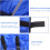 Warm Goat Blanket with Reflective Stripes Windproof 3 Layers for Winter 4