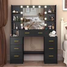 11 LED Lights Mirror Vanity Desk Dressing Table