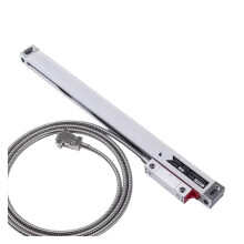 Precision Linear Scale Encoder 1um 4501000mm Travel 5VDC Grating Ruler Sensor DRO For CNC Milling Lathe White