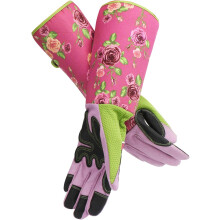 Gardening Gloves for Men and Women, Non-Slip and Durable Long Sleeve Garden Gloves, Breathable Fiber Material and Adjustable Cuffs for Optimal Fit (Po
