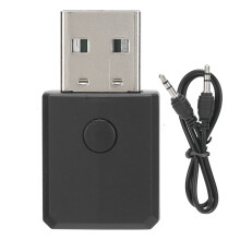Mini trådløs lydadapter til håndfri opkald, opgraderet Bluetooth-teknologi Plug and Play for problemfri forbindelse, god kvalitet, god kvalitet