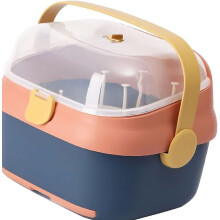 High-Quality Material Baby Dinnerware Organizer, Portable Storage Case For Valves Straws Pacifiers Pump Accessories, Detachable Design Hollow Drain Ne