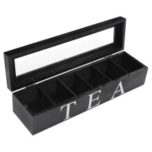 Rustic White Finish Tea Time Chest, Window Display Wooden Chest with Glass Top, Pine Wood Storage for a Stylish Kitchen Countertop