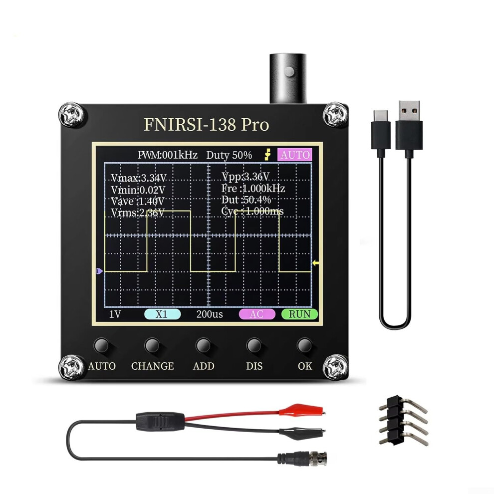 138 Pro Handheld Digital Oscilloscope 2.5Msa/S 200Khz Bandwidth Lcd Display For R&D And Maintenance 9412369250063