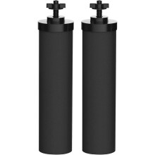 Schwarze Filterelemente für Schwerkraftfiltersysteme, Aktivkohle-Wasserfilter mit Geruchsbeseitigung und Chlorreduzierung, NSF ANSI