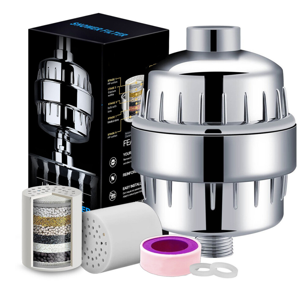 Water Quality Filtration Function Shower System, Removes Chlorine And Softens Water With Advanced Filtration Technology, High Output Filtered Shower 9468298515407
