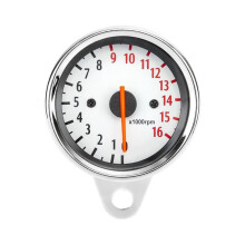 Motorcycle Speedometer Odometer Digital Tachometer 12V Electroplated RPM Meter 16000 RPM for Motorbike Accessories