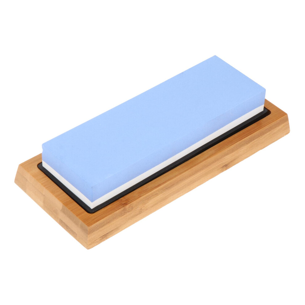 Doublesided Portable Knife Sharpener With Bamboo Base, Efficient Sharpening With Longlasting Performance For Professional Results 9412369250216
