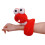 Bracelet à gifle en coton PP rouge/vert/jaune, thème-Rouge 1