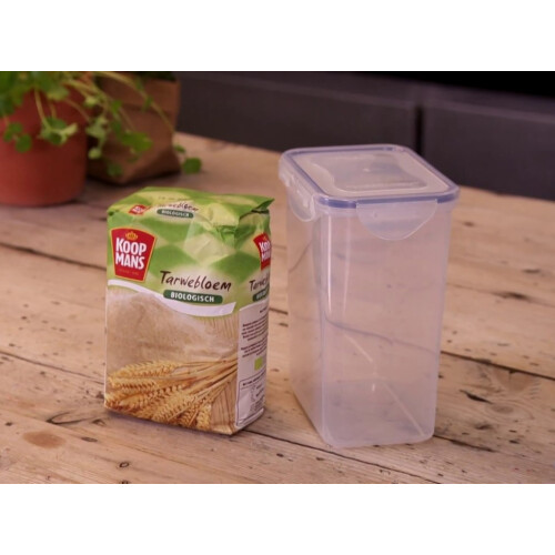 Lock & Lock Rectangular Storage Container - Clear/Blue, 1.8 L 1