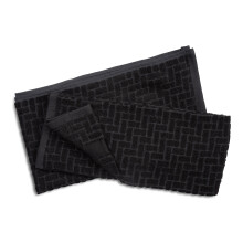 Cuisinart Professional Sculpted Tea Towel Charcoal Bamboo, 40 x 70cm - Pack of 2