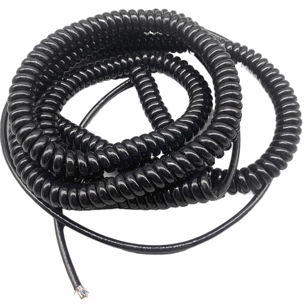 Coiled Cable, 8 Core 22Awg Spiral Network Cable (12M Stretchable) 9412369250506