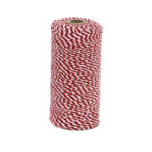 Mill Farm Cotton Twine Spool 2 Tone Red/White 100g/ 100m