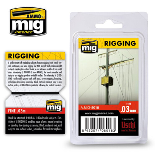 Ammo by MIG Rigging Medium 0.03mm For Model Kits MIG 8018