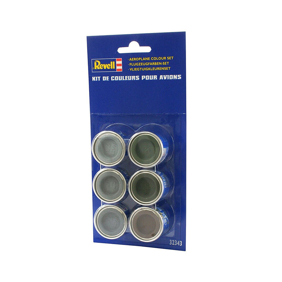 Revell 32343 32343-Aircraft Colour Set 2, 6X Enamel Paints