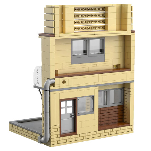 CaDA Initial D Fujiwara Tofu Shop Brick Model Building w/Lights 412pcs 61033W 2