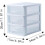 Skincare Organizer Storage Drawers  Clear Stackable MultiTier, Waterproof 3layer 2