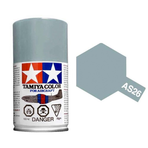 Tamiya AS-26 Light Ghost Grey - 100ml Spray Can # 86526