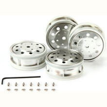 Plated Wheels 22mm Rear Matt - Truck Accessory - Tamiya 56518