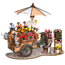 Maquetes - Rolife: Maquete de florista vintage de bicicleta cena 3D Rolife - Multicolorido
