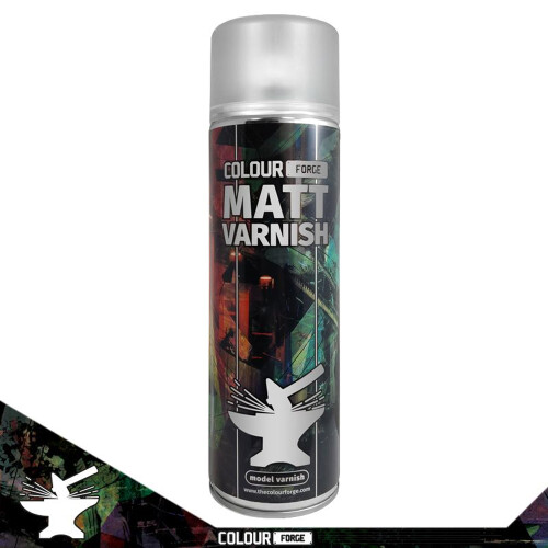 Colour Forge Matt Varnish Spray Primer Paint 500ml