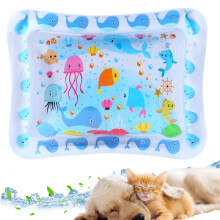 Sensory Water Mat Foldable Cat Water Mat, Thickened Inflatable Pad for Pets