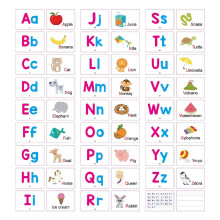 27张字母索引卡 26个字母 儿童索引卡 ABC英语字母 儿童记忆卡 幼儿学字母 带笔