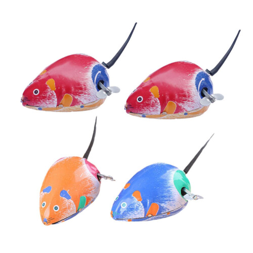 Windup mouse for toddlers Promotes physics learning Simple winding mechanism Random movement
