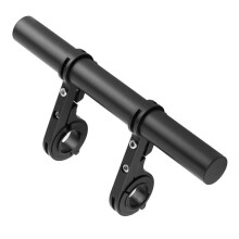 Bicycle Handlebar Extender 30cm Aluminum Alloy Bracket Double Clamp Adjustable