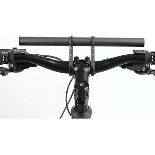 Bicycle Handlebar Extender 30cm Aluminum Alloy Bracket Double Clamp Adjustable 2