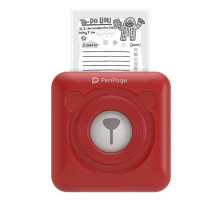Mini Photo Printer Bluetooth Thermal Printing Pocket Printer for Smartphone Red