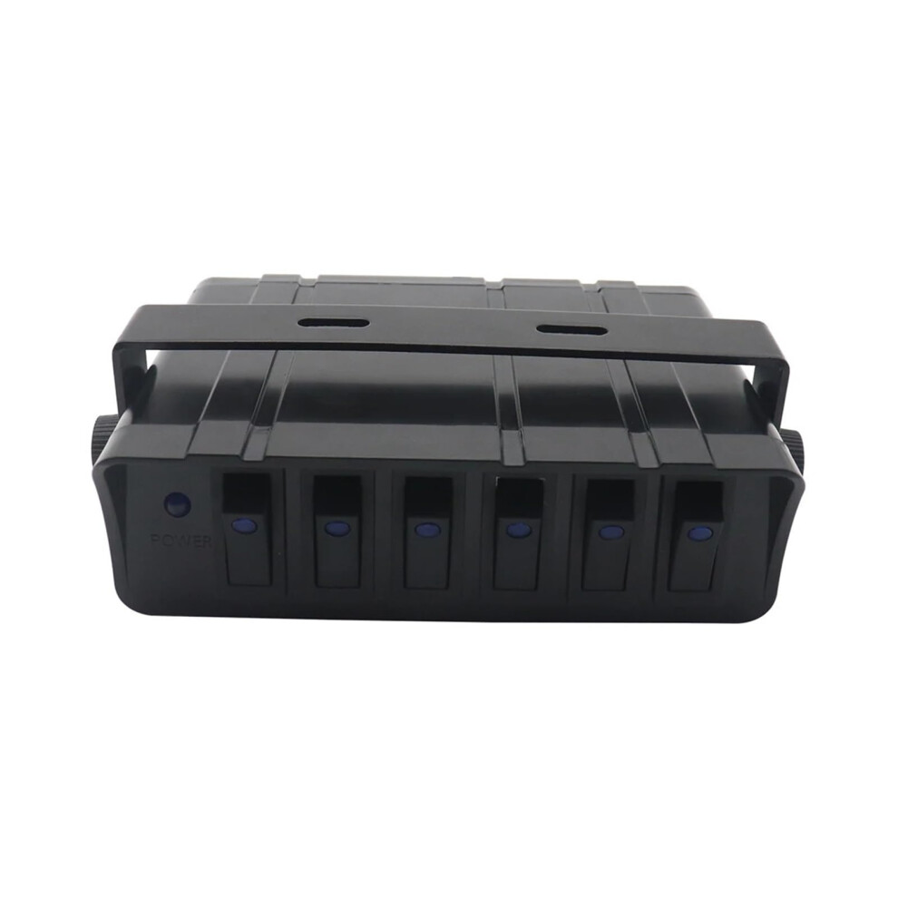 Switch Box Rocker With Led Indicator 40A 12V Marine Rocker Switch Box 6 Gang Buttons Light 9412369251619