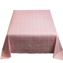 Washed Cotton Bed Sheet Bed Linen Comfortable-Elegant pink 4