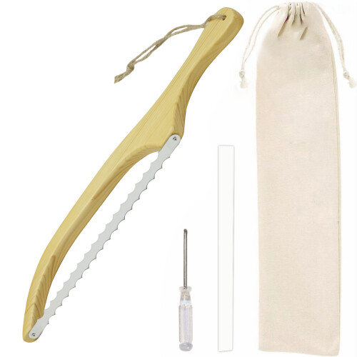 Bread Cake Cutting Tool Professional and-Pine wood double
