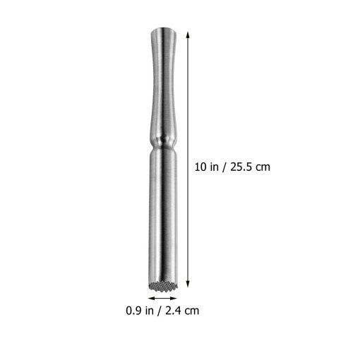 Ice Mallet Cocktail Muddler Stainless Steel Silver 1pack 1