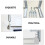 2Pcs Universal White Projector Screen Wall and Ceiling Mount Brackets 10
