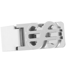 portamonete in metallo con clip per banconote