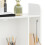 Homcom HOMCOM Wall Mounted Table w/ Space Saving Storage Compartments for Home Office 8