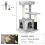 PawHut PawHut Cat Tree with Scratch Post Condo Perch for Indoor Cats, 85cm, Grey 3