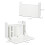 Homcom HOMCOM Wall Mounted Table w/ Space Saving Storage Compartments for Home Office 3