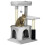 PawHut PawHut Cat Tree with Scratch Post Condo Perch for Indoor Cats, 85cm, Grey 2