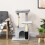 PawHut PawHut Cat Tree with Scratch Post Condo Perch for Indoor Cats, 85cm, Grey 9