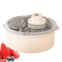 Vegetable Spinner with Electric and Manual Modes, Compact Salad Spinner and Lettuce Cleaner for Kitchen