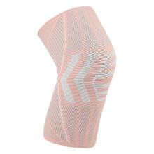 Knee Sleeve Pads, Supportive Knitted Knee Protection Braces for Cycling, NonSlip, SweatAbsorbing Pink XL